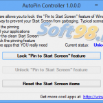 AutoPin Controller 1.0 جلوگیری از پین شدن خودکار نرم افزارها به Start Screen