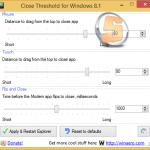 Close Threshold for Windows 8.1 v1.0.0.1 تنظیم سرعت بستن اپلیکیشن‌ ها در ویندوز ۸٫۱