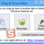 Drag & Drop Editor 1.0 سفارشی کردن عمل Drag و Drop فایلها در ویندوز