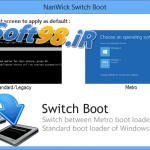 NanWick Switch Boot 1.0 تغییر منوی بوت ویندوز ۸ به ویندوز ۷