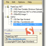PasteCopy.NET 1.3 مدیریت حافظه موقت